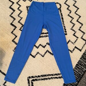 Aerie Blue High-Rise Crossover Waist Leggings